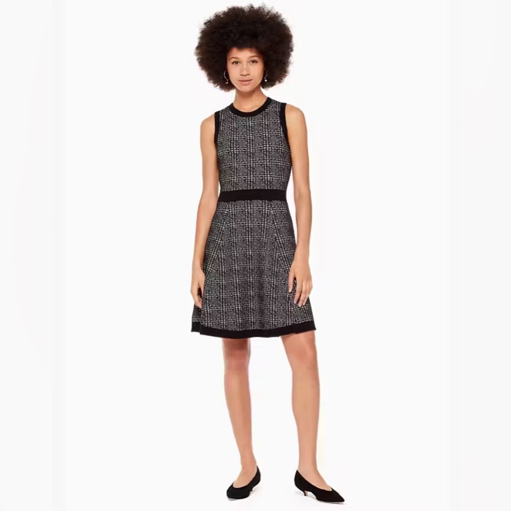 EUC Size Small Kate Spade Out West Mod Plaid Sweater Dress